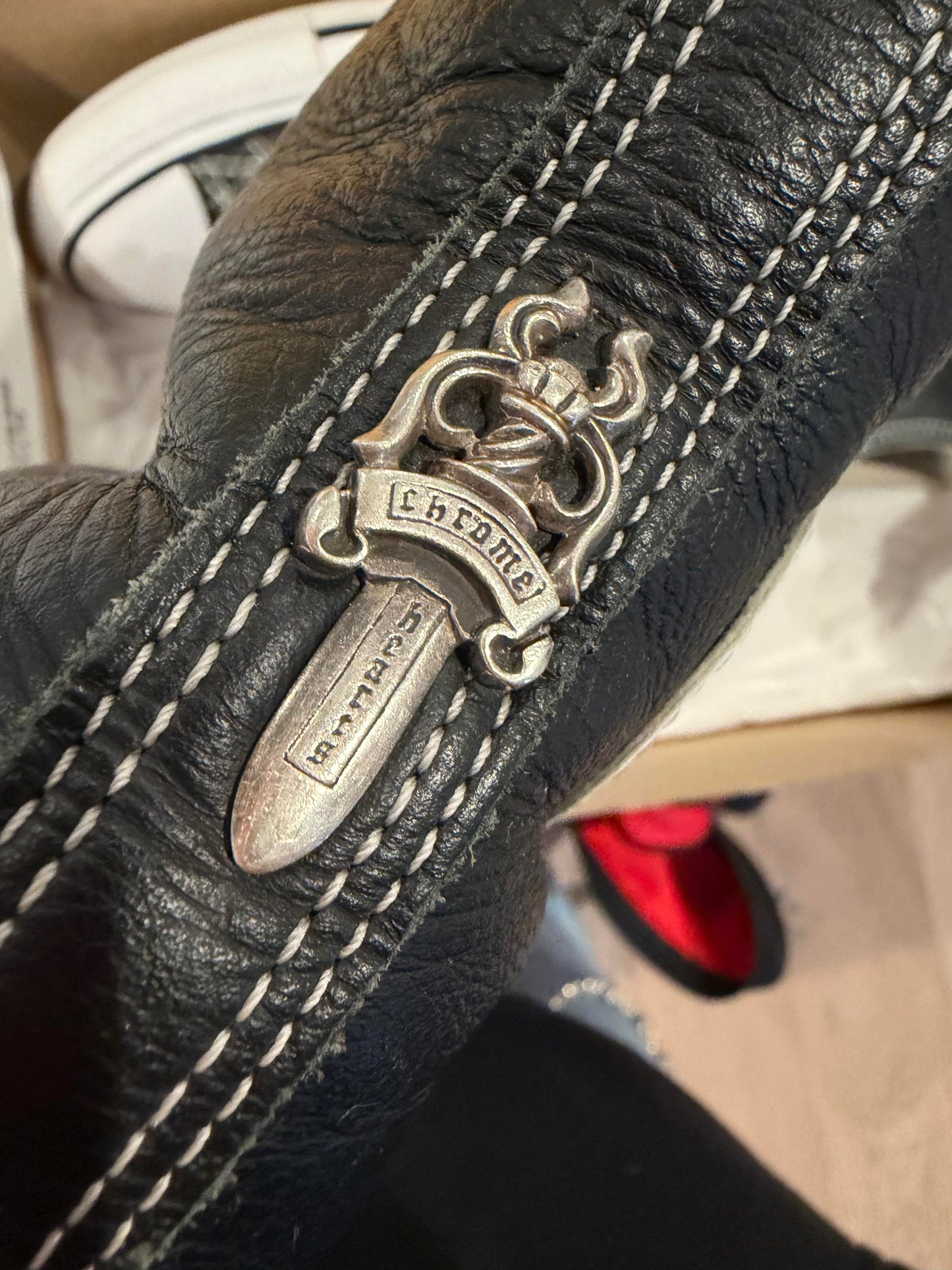 Chrome hearts triple patch converse  - used good condition in description