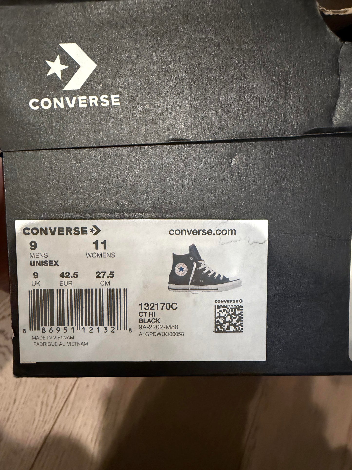 Chrome hearts triple patch converse  - used good condition in description