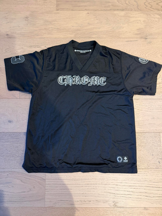 Chrome hearts black short sleeve jersey