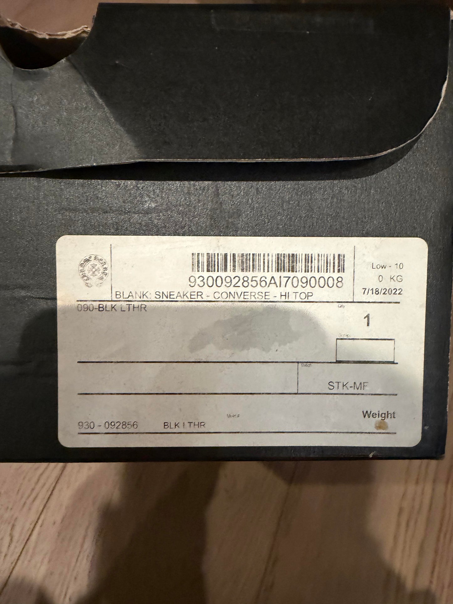 Chrome hearts triple patch converse  - used good condition in description