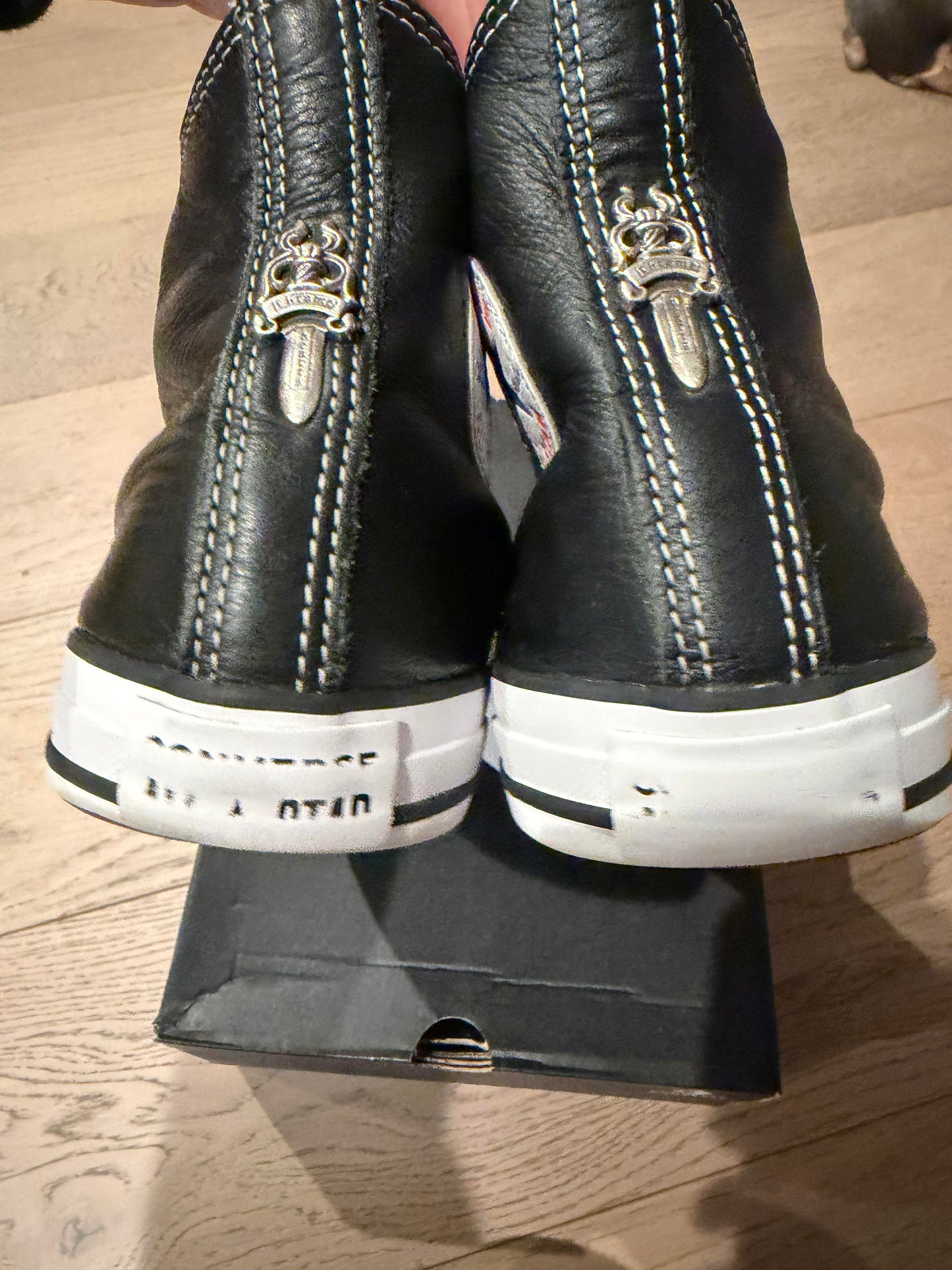 Chrome hearts triple patch converse  - used good condition in description