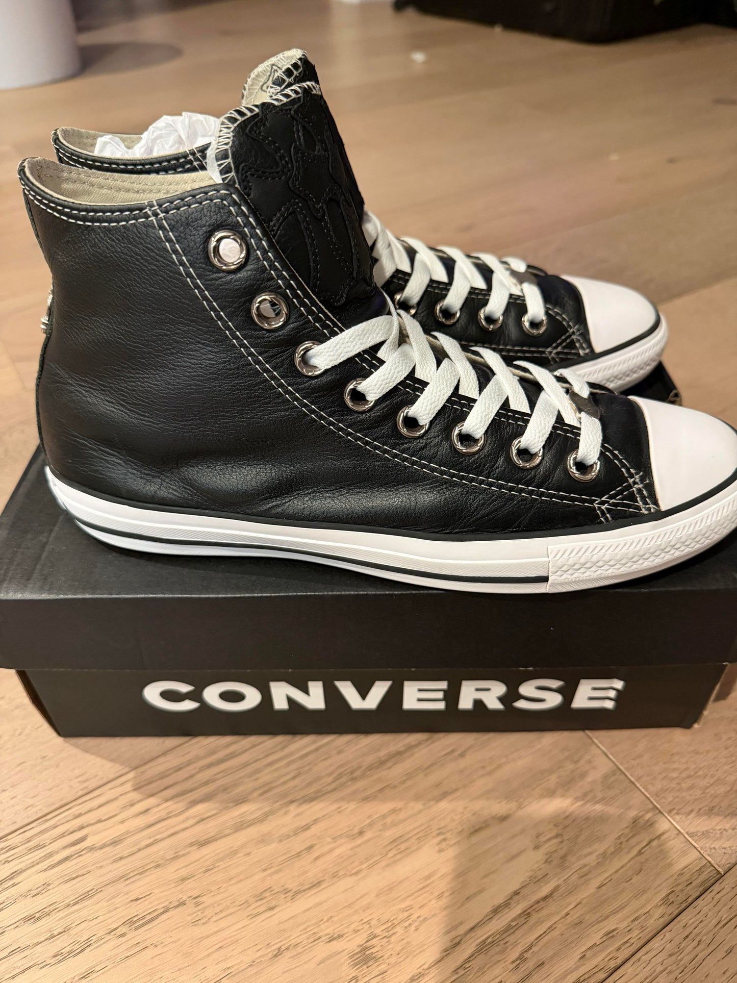 Chrome hearts triple patch converse  - used good condition in description