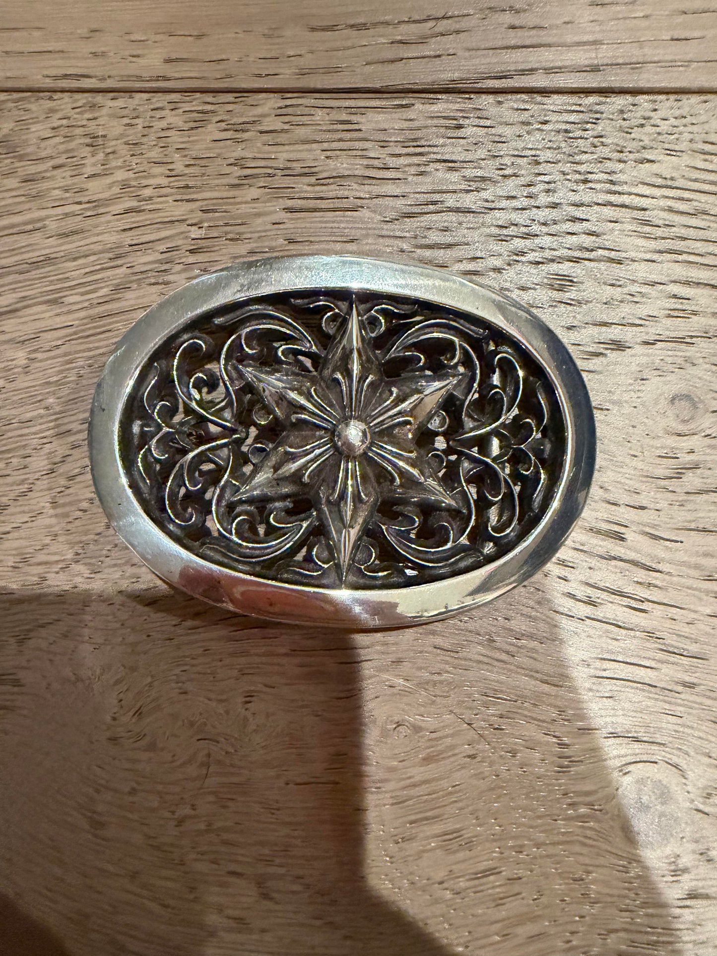 Chrome hearts oval star buckle