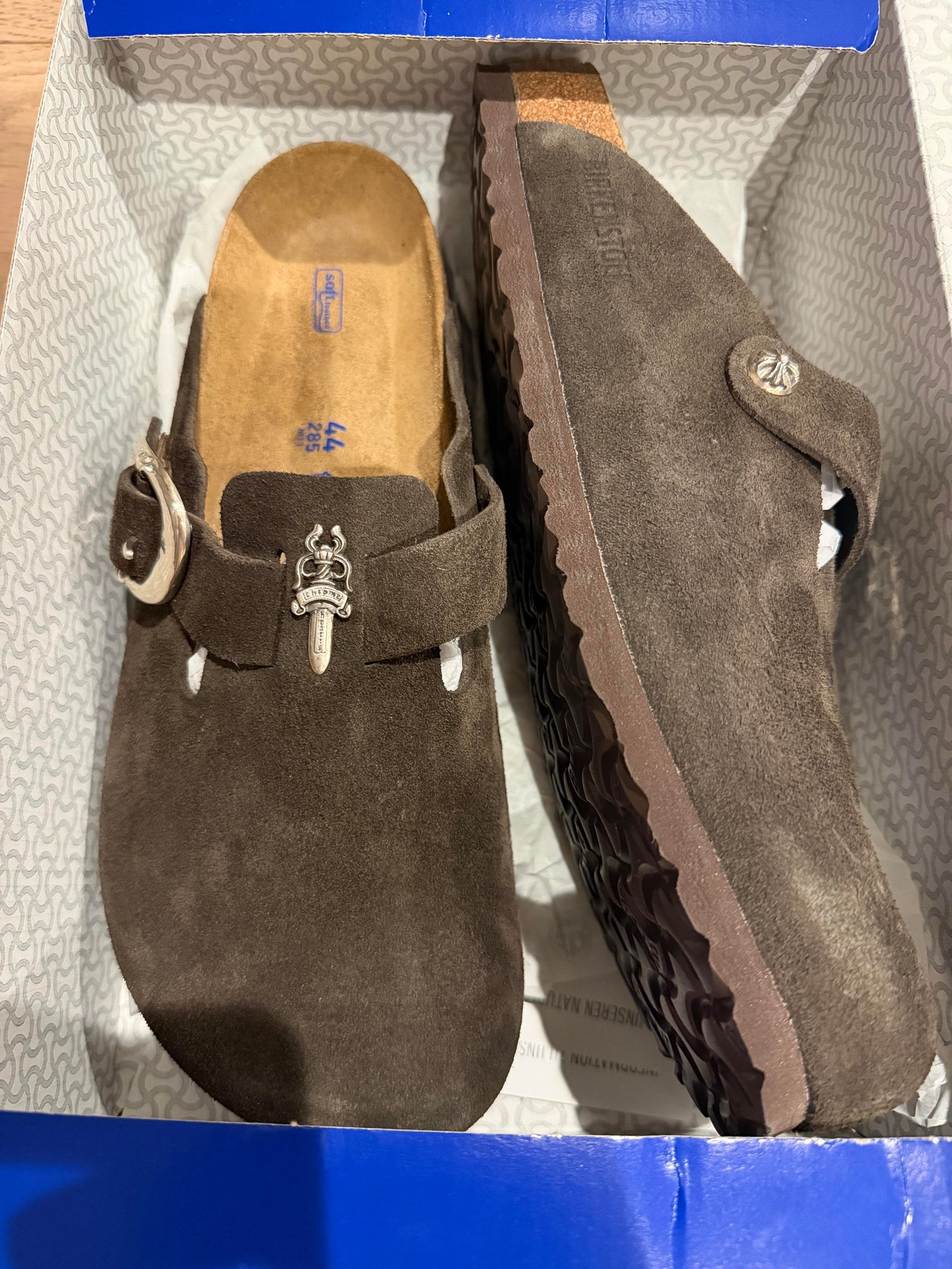 Chrome hearts Boston birkinstocks