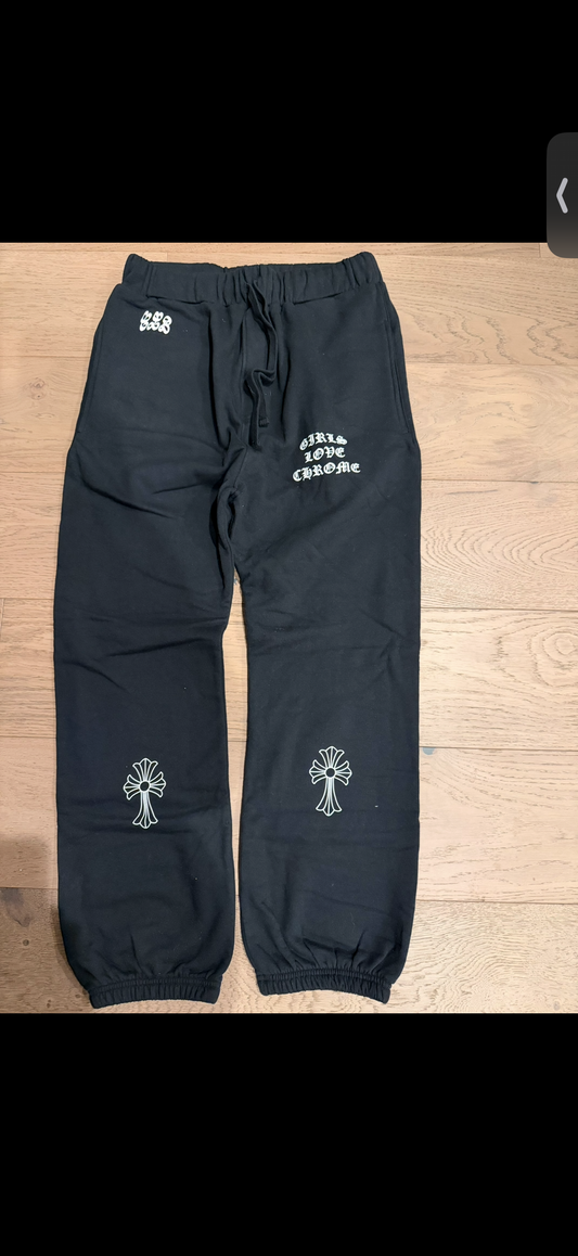 Chrome hearts drake friends and family sweatpants