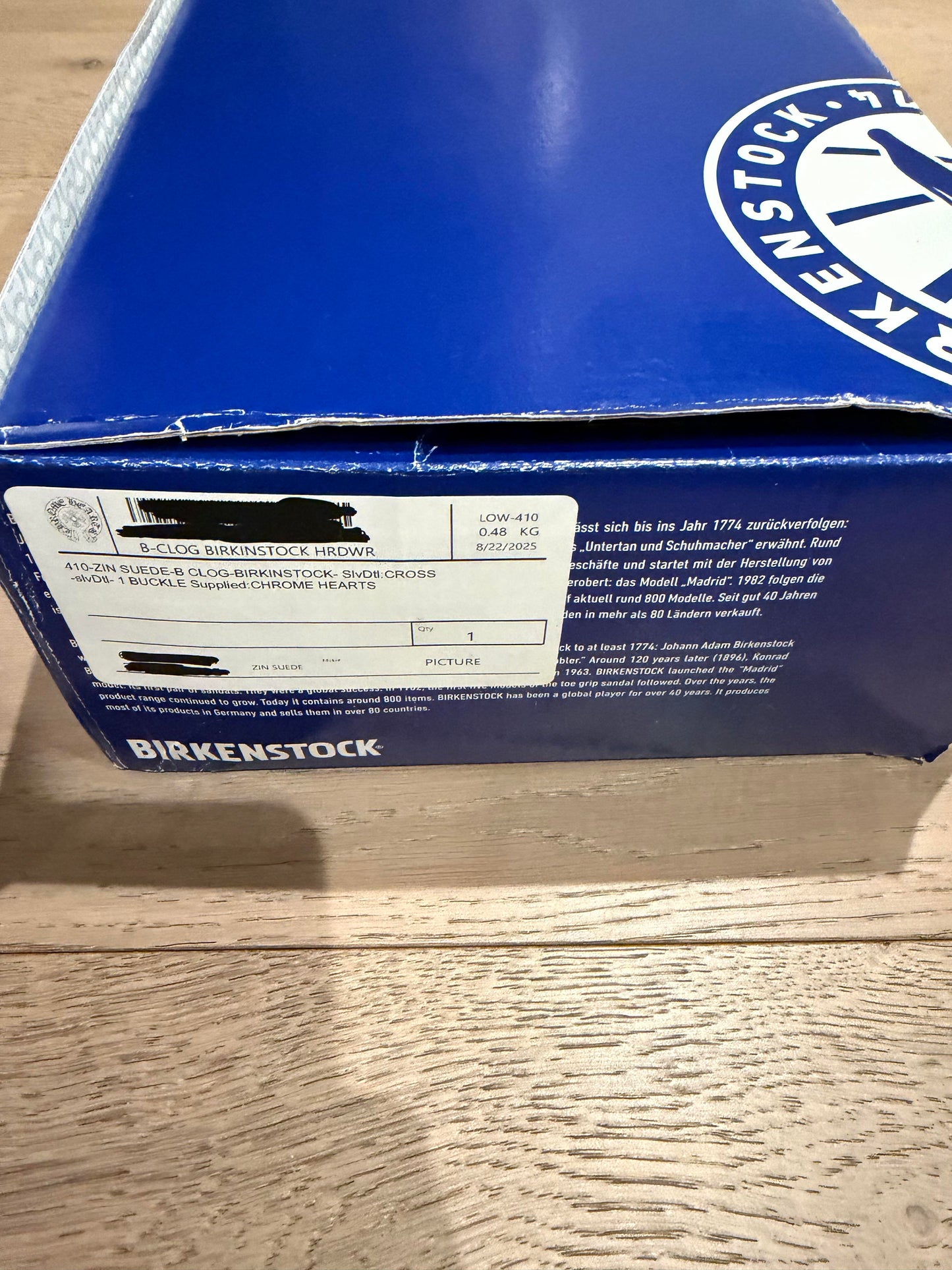 Chrome hearts Boston birkinstocks