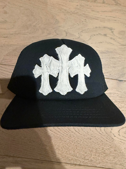 Chrome hearts pony hair patch hat