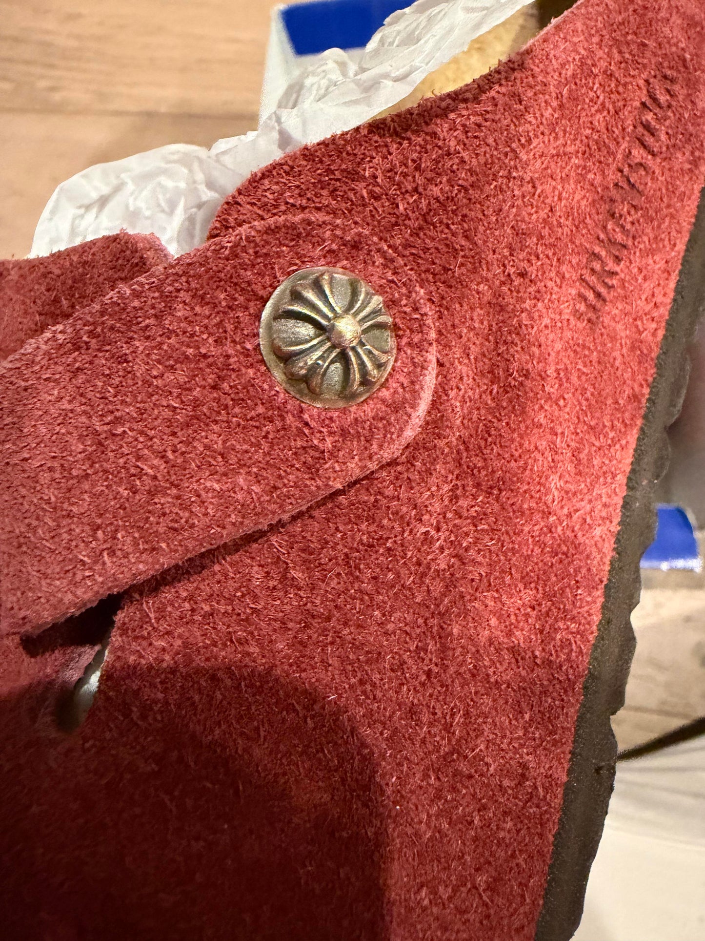 Chrome hearts Boston birkinstocks