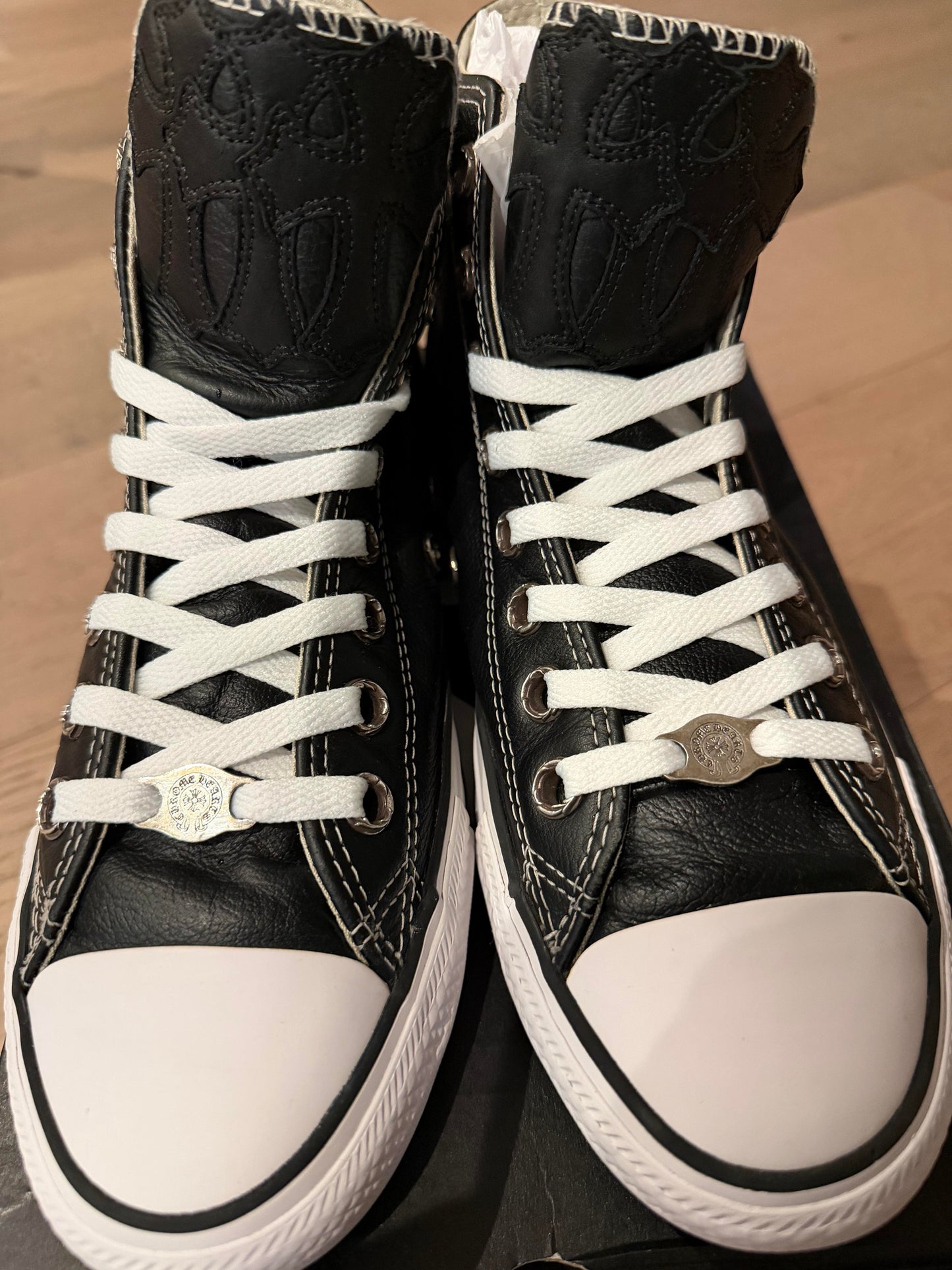 Chrome hearts triple patch converse  - used good condition in description